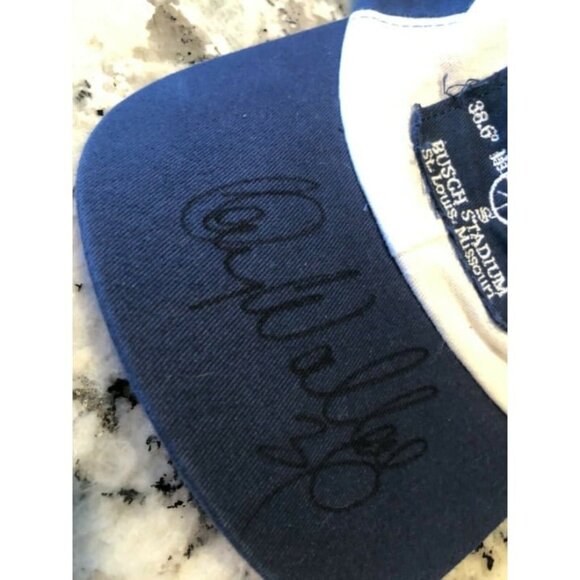Kenny Wallace Hat‎ Autographed St Louis Cardinals Cap Nascar Dirt Racing - Picture 7 of 12